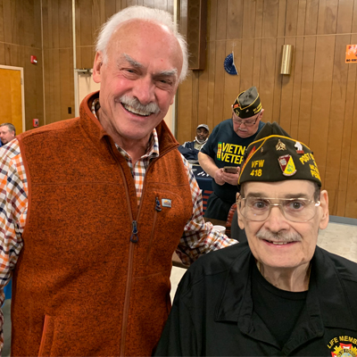 Rocky Bleier helps VFW post score